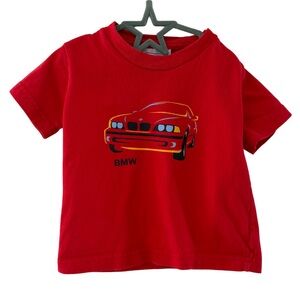 Vintage BMW Sports Car Kids Red T-Shirt